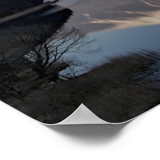 富士山の写真 ポスター (角)