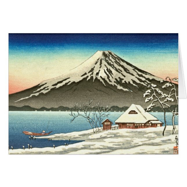 富士山の冬1890年 (正面横)