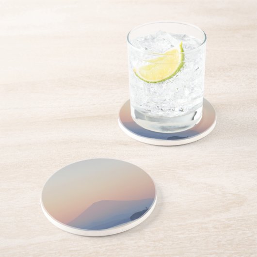 富士山の夕日 コースター (側面)