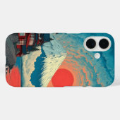 富士山の夕焼け 日本美術 スマホケース Case-Mate iPhoneケース (裏面 (横))