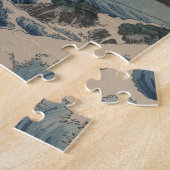 富士山の富士三十六景、Hiroshigeの36の概観 ジグソーパズル (側面)