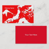 富士山の日本人のプリントのプロフェッショナル 名刺 (正面/裏面)