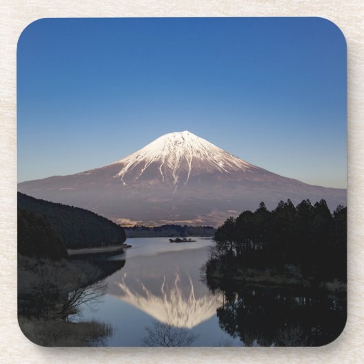富士山の湖面反射 コースター (正面)