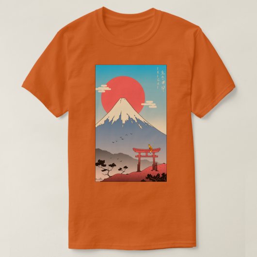富士山の生貝 Tシャツ (デザイン正面)
