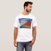 富士山のHokusai、-南風のゆとりの空 Tシャツ (正面フル)