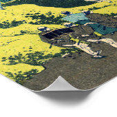 富士山を三島の大崩しより見る　葛飾北斎　1830 ポスター (角)