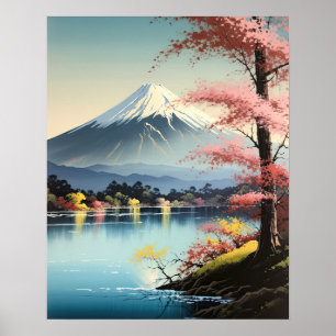 富士山アート日本のプリントポスター ポスター