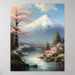 富士山アート日本のプリントポスター ポスター