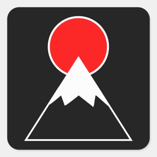 富士山インスパイア スクエアシール (正面)