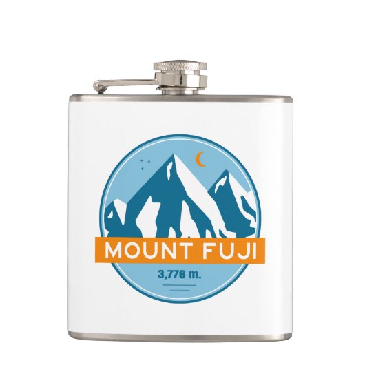 富士山ジャパンが星の月 フラスク (正面)