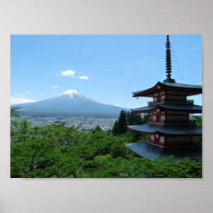 富士山ビュー荒倉山浅間公園日本 ポスター