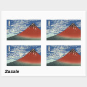 富士山ビュー02 長方形シール (シート)