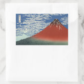 富士山ビュー02 長方形シール (バッグ)