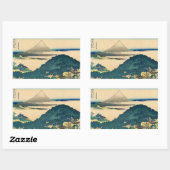 富士山ビュー06 長方形シール (シート)