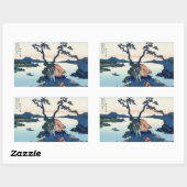 富士山ビュー35 長方形シール (シート)