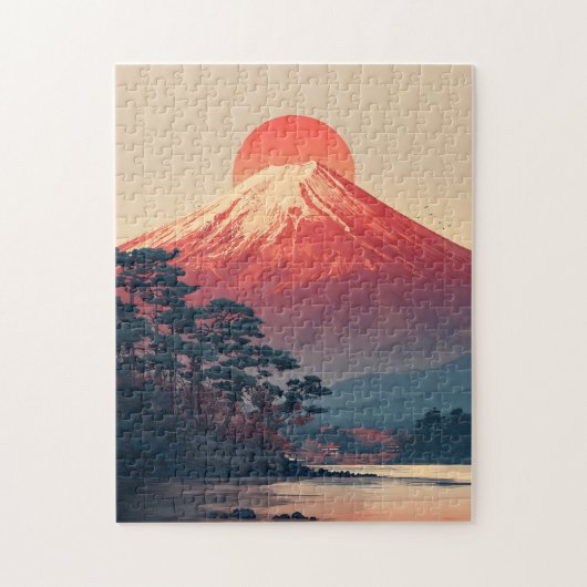 富士山ビンテージ ジグソーパズル (縦)