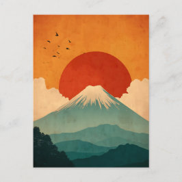 富士山ビンテージ ポストカード