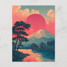 富士山ビンテージ ポストカード
