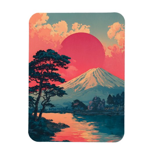 富士山ビンテージ マグネット (縦)