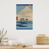 富士山プリント 日本の浮世絵アート 日本ポスター ポスター (キッチン)