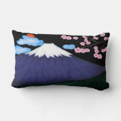 富士山ライト及び暗いリバーシブルの装飾用クッション ランバークッション (裏面)