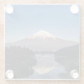 富士山反射インレイク ガラスコースター (裏面)