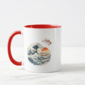 富士山大波マグカップ マグカップ (左)