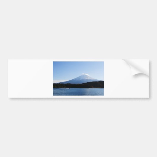 富士山富士湖川口 バンパーステッカー (正面)