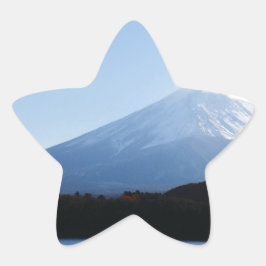 富士山富士湖川口 星シール