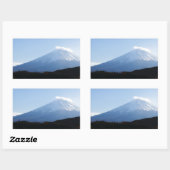 富士山富士湖川口 長方形シール (シート)