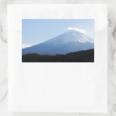 富士山富士湖川口 長方形シール (バッグ)