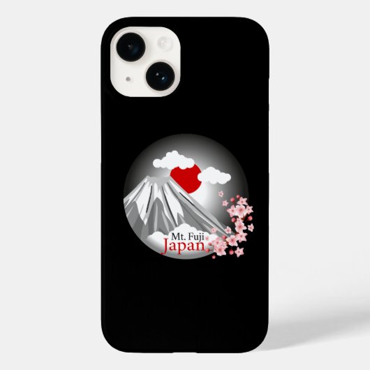 富士山抽象芸術風景 Case-Mate iPhoneケース (裏面)