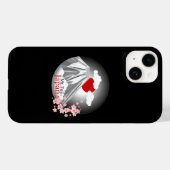 富士山抽象芸術風景 Case-Mate iPhoneケース (裏面 (横))