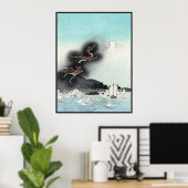 富士山日本への海ドラゴンのポスター ポスター (ホームオフィス)