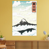 富士山日本アートブロック キャンバスプリント (インサイチュ (リビング))