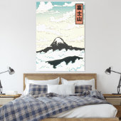 富士山日本アートブロック キャンバスプリント (インサイチュ (寝室))
