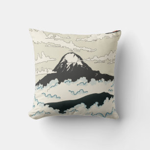 富士山日本アートブロック クッション