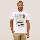富士山日本アートブロック Tシャツ (正面フル)