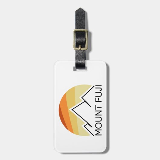 富士山日本レトロ ラゲッジタグ (正面縦)