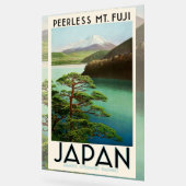 富士山日本旅行ポスターヴィンテージアート アクリルサイン (傾斜)
