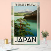 富士山日本旅行ポスターヴィンテージアート アクリルサイン (ウェディング)