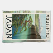 富士山日本旅行ポスターヴィンテージアート キッチンタオル (横)