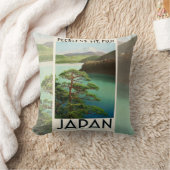 富士山日本旅行ポスターヴィンテージアート クッション (ブランケット)