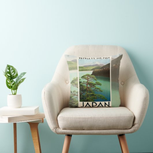 富士山日本旅行ポスターヴィンテージアート クッション (椅子)