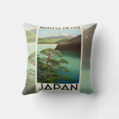 富士山日本旅行ポスターヴィンテージアート クッション (裏面)