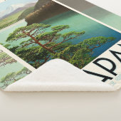 富士山日本旅行ポスターヴィンテージアート シェルパブランケット (3/4)