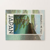 富士山日本旅行ポスターヴィンテージアート ジグソーパズル (横)