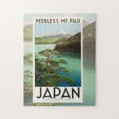 富士山日本旅行ポスターヴィンテージアート ジグソーパズル (縦)