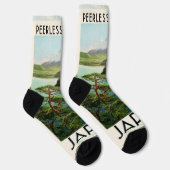 富士山日本旅行ポスターヴィンテージアート ソックス (右)