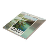 富士山日本旅行ポスターヴィンテージアート タイル (側面)